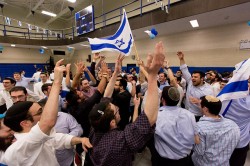 Dancing continued for hours into the night at the Yom Ha'Atzmaut Chagiga.