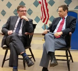 Ambassador David Roet (left) and Ambassador Danny Ayalon