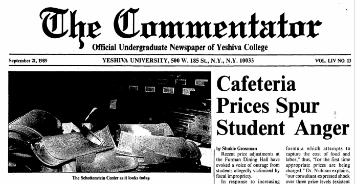 From the Commie Archives: Students Protest Cafeteria Changes